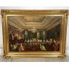 QUADRO DIPINTO OLIO TELA " Giulio Vitali" TEATRO BALLO MUSICISTI NOBILI 1700