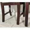 ANTICA COPPIA SEDIA Impero LEGNO NOCE stoffa IMBOTTITA epoca 800 Old Chair SEDIE