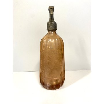 BOTTIGLIA SIFONE VETRO Advertising SELTZ BOTTLE Nicolini&Venesia BIELLA ART DECO