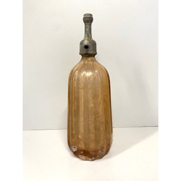 BOTTIGLIA SIFONE VETRO Advertising SELTZ BOTTLE Nicolini&Venesia BIELLA ART DECO