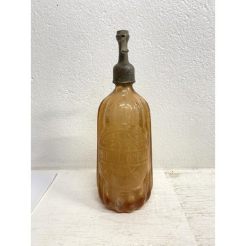 BOTTIGLIA SIFONE VETRO Advertising SELTZ BOTTLE Nicolini&Venesia BIELLA ART DECO