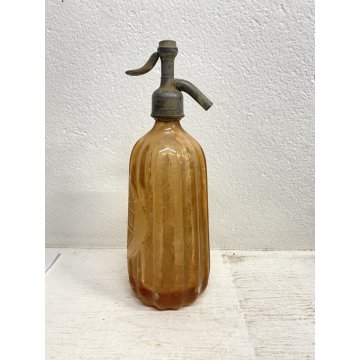 BOTTIGLIA SIFONE VETRO Advertising SELTZ BOTTLE Nicolini&Venesia BIELLA ART DECO