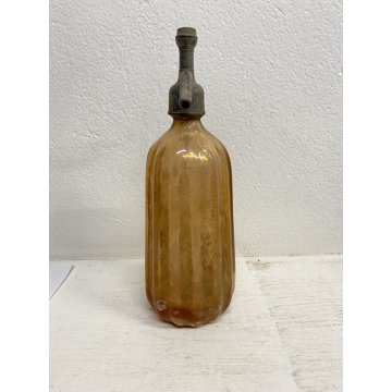 BOTTIGLIA SIFONE VETRO Advertising SELTZ BOTTLE Nicolini&Venesia BIELLA ART DECO