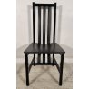 LOTTO 4 SEDIE DESIGN Legno Laccato PELLE Made in Italy SET VINTAGE CHAIRS sedia