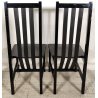 LOTTO 4 SEDIE DESIGN Legno Laccato PELLE Made in Italy SET VINTAGE CHAIRS sedia