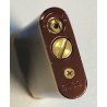 ACCENDINO TASCA Gucci Linea Sherry Marrone e Oro SCATOLA VINTAGE LIGHTER Briquet