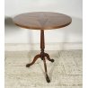 ANTICA COPPIA DI TAVOLINI INGLESI FUMO SALOTTO FINE 1800 LEGNO NOCE SMALL TABLE