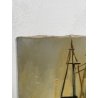 QUADRO DIPINTO OLIO TELA " Romano Mussolini " BARCONI BARCA MARE PESCHERECCIO