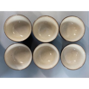 RARO SERVIZIO TE 6 PERS CERAMICA GRES DESIGN Franco Bucci LABORATORIO PESARO '70