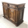 ANTICA CREDENZA LOMBARDA 1600 MOBILE 2 ANTE LEGNO NOCE ITALIANA LEGNO BAROCCO 