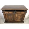 ANTICA CREDENZA LOMBARDA 1600 MOBILE 2 ANTE LEGNO NOCE ITALIANA LEGNO BAROCCO 