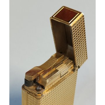 St Dupont ACCENDINO TASCA Paris France DORATO GOLDEN LIGHTER Briquet Plaque Or