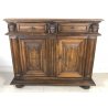 ANTICA CREDENZA LOMBARDA 1600 MOBILE 2 ANTE LEGNO NOCE ITALIANA LEGNO BAROCCO 