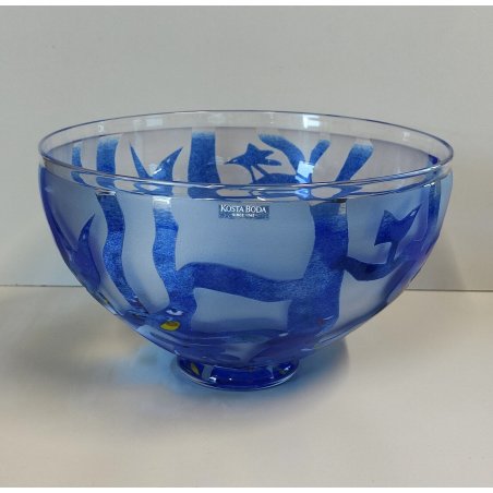 Kosta Boda GRANDE Ciotola VETRO DESIGN B. Vallien 8BVAAT GLASS BOWL ø 21 cm.
