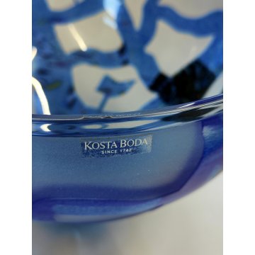 Kosta Boda GRANDE Ciotola VETRO DESIGN B. Vallien 8BVAAT GLASS BOWL ø 21 cm.