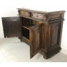 ANTICA CREDENZA LOMBARDA 1600 MOBILE 2 ANTE LEGNO NOCE ITALIANA LEGNO BAROCCO 