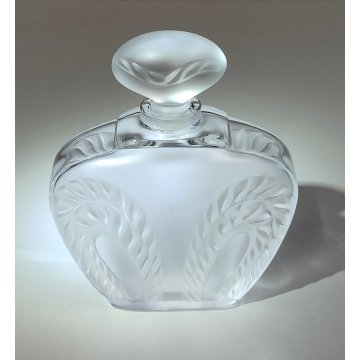 Lalique BOTTIGLIA PROFUMO CRISTALLO Singapore Fleur FIRMATA vaso BOTTLE France