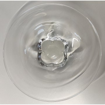 Orrefors CENTROTAVOLA PIATTO CRISTALLO firmato MOLATO ciotola GLASS BOWL vetro