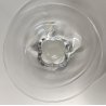 Orrefors CENTROTAVOLA PIATTO CRISTALLO firmato MOLATO ciotola GLASS BOWL vetro