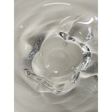 Orrefors CENTROTAVOLA PIATTO CRISTALLO firmato MOLATO ciotola GLASS BOWL vetro