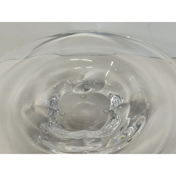 Orrefors CENTROTAVOLA PIATTO CRISTALLO firmato MOLATO ciotola GLASS BOWL vetro