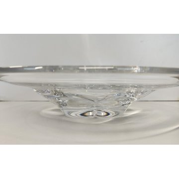 Orrefors CENTROTAVOLA PIATTO CRISTALLO firmato MOLATO ciotola GLASS BOWL vetro