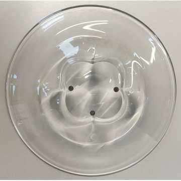 Orrefors CENTROTAVOLA PIATTO CRISTALLO firmato MOLATO ciotola GLASS BOWL vetro