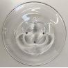 Orrefors CENTROTAVOLA PIATTO CRISTALLO firmato MOLATO ciotola GLASS BOWL vetro