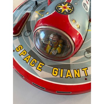 RARO GIOCO LATTA TIN TOY Masudaya JAPAN TM TOYS  SPACE GIANT ø 31 cm VINTAGE '50