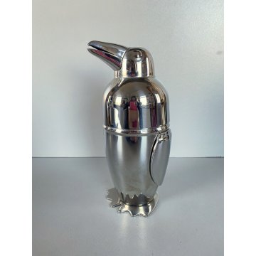 AGITATORE VINTAGE SHAKER COCKTAIL BAR PENGUIN Viceversa DESIGN ACCIAIO INOX '900