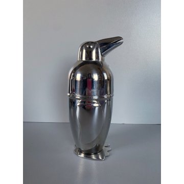 AGITATORE VINTAGE SHAKER COCKTAIL BAR PENGUIN Viceversa DESIGN ACCIAIO INOX '900