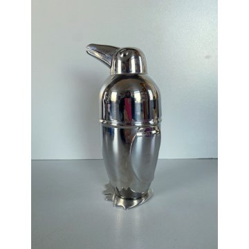 AGITATORE VINTAGE SHAKER COCKTAIL BAR PENGUIN Viceversa DESIGN ACCIAIO INOX '900