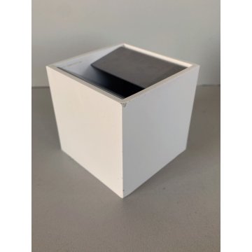 POSACENERE PORTAOGGETTI CUBO BIANCO 6x6x6 cm DESIGN Bruno Munari PER DANESE 1957