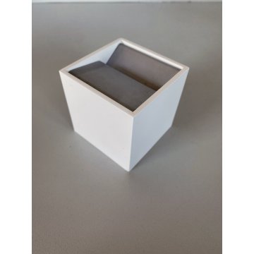 POSACENERE PORTAOGGETTI CUBO BIANCO 6x6x6 cm DESIGN Bruno Munari PER DANESE 1957