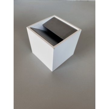 POSACENERE PORTAOGGETTI CUBO BIANCO 6x6x6 cm DESIGN Bruno Munari PER DANESE 1957