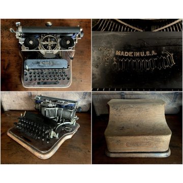 ANTICA MACCHINA da SCRIVERE Hammond 12 (?) TIPEWRITER MADE in USA VALIGIA 1905