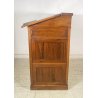 ANTICO MOBILE BANCONE CASSETTIERA UFFICIO CREDENZA 13 CASSETTI RIBALTA NOCE 1800