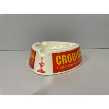 POSACENERE PUBBLICITARIO Crodo/Crodino ANALCOLICO BIONDO ø 12,5 CM MELAMMINA '60