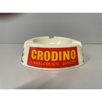 POSACENERE PUBBLICITARIO Crodo/Crodino ANALCOLICO BIONDO ø 12,5 CM MELAMMINA '60