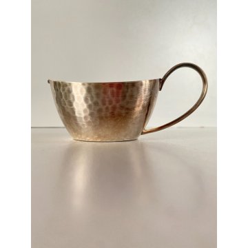 PICCOLO SET LATTE ZUCCHERO VASSOIO WMF ART DECO METALLO ARGENTATO MARTELLATO '30