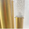 LAMPADA TERRA DESIGN ANNI 60/70 OTTONE VETRO PIANTANA VINTAGE 4 LUCI FLOOR LAMP