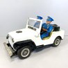 RARO GIOCO LATTA TIN TOY TN TOYS NOMURA Police Patrol Jeep JAPAN VINTAGE '50/'60