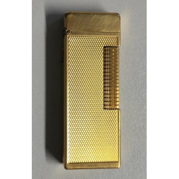 Lotto 3p ACCENDINO TASCA DORATO Briquet GOLDEN LIGHTER St Dupont Dunhill Colibrì