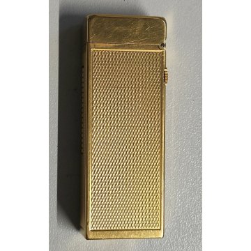 Lotto 3p ACCENDINO TASCA DORATO Briquet GOLDEN LIGHTER St Dupont Dunhill Colibrì