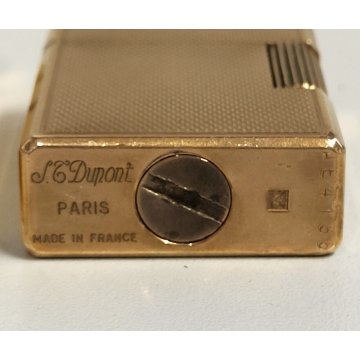 Lotto 3p ACCENDINO TASCA DORATO Briquet GOLDEN LIGHTER St Dupont Dunhill Colibrì