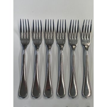 SERVIZIO POSATE SAMBONET X 6 PERSONE 24 PZ FORCHETTE COLTELLI ITALY FORK KNIFE