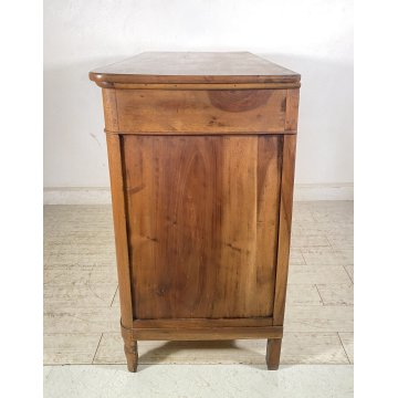 ANTICO COMÒ CASSETTONE 1800 CAPPUCCINO 4 CASSETTI LEGNO NOCE EPOCA GAMBA CIPOLLA