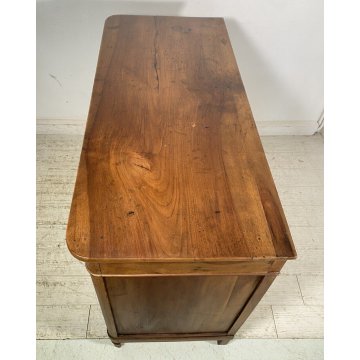 ANTICO COMÒ CASSETTONE 1800 CAPPUCCINO 4 CASSETTI LEGNO NOCE EPOCA GAMBA CIPOLLA