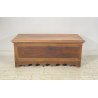 ANTICA PICCOLA CASSAPANCA LEGNO NOCE PANCA BAULE EPOCA 1800 RUSTICA PIEMONTESE