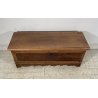 ANTICA PICCOLA CASSAPANCA LEGNO NOCE PANCA BAULE EPOCA 1800 RUSTICA PIEMONTESE